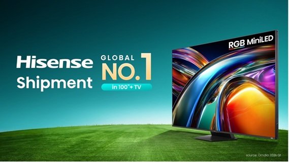 Hisense lidera mercado global de TVs de grandes telas no início de 2026 1 TVs acima de 100 polegadas da Hisense tem liderança confirmada