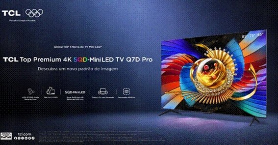 Conheça a TV TCL Q7D Pro: inovação, som potente e inteligência artificial 1 Conheça a TV TCL Q7D Pro: inovação, som potente e inteligência artificial